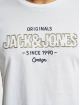 Jack & Jones T-paidat Jorsurface Branding Crew Neck BF valkoinen