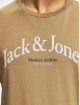 Jack & Jones T-Shirt Jim Pima Print beige