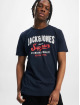 Jack & Jones T-Shirt Logo O Neck bleu