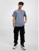 Jack & Jones T-Shirt Organic Melange O Neck bleu