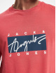 Jack & Jones T-Shirt Joshua Crew Neck rouge