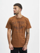 Jack & Jones T-shirts Sarge Print Crew Neck brun