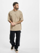 Jack & Jones T-Shirty Kam Branding Crew Neck bezowy