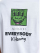 Jack & Jones T-Shirty Keithharing Back Crew Neck bialy