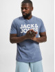 Jack & Jones T-Shirty Corp Logo niebieski