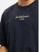 Jack & Jones Tričká Firefly Branding Crew Neck modrá