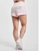 Juicy Couture Pantalón cortos Tamia Velour Track Diamant Branding rosa