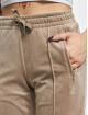 Juicy Couture Pantalón deportivo Tina Velour Track Diamant Branding marrón