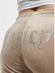 Juicy Couture Pantalón deportivo Tina Velour Track Diamant Branding marrón