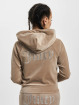 Juicy Couture Sudaderas con cremallera Madison Classic Velour Juicy Logo marrón