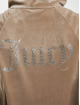 Juicy Couture Sudaderas con cremallera Madison Classic Velour Juicy Logo marrón