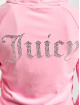 Juicy Couture Sweat capuche zippé Velour rose