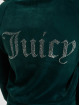 Juicy Couture Sweat capuche zippé Classic Velour Juicy Logo vert