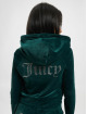 Juicy Couture Sweatvest Classic Velour Juicy Logo groen