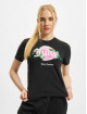 Juicy Couture T-Shirt Boyfriend Fit Hyper Floral Graphic noir