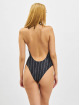 Karl Kani Bathing Suit Originals Deep Neck black