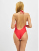 Karl Kani Bathing Suit Signature Deep Neck red