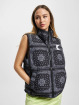 Karl Kani Bodywarmer Retro Paisley Puffer zwart