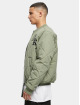 Karl Kani Bomberjacke OG Old English Quilted grün