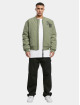 Karl Kani Bomberjacke OG Old English Quilted grün