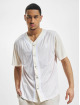 Karl Kani Camicia OG Block Pinstripe Baseball bianco