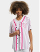 Karl Kani Camisa Woven Signature Old English Baseball blanco