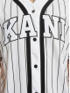 Karl Kani Camisa Serif Pinstripe blanco