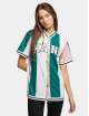 Karl Kani Camisa Serif Stripped Baseball fucsia
