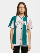 Karl Kani Camisa Serif Stripped Baseball fucsia