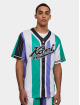 Karl Kani Camisa Varsity Striped Baseball verde