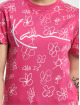 Karl Kani Camiseta Signature Flower fucsia