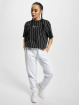 Karl Kani Camiseta Small Signature Oversize Essential Pinstripe negro