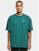 Karl Kani Camiseta Chest Signature Boxy Heavy Jersey Pinstripe verde