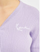 Karl Kani Cardigan Chest Signature Knit purple