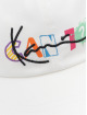 Karl Kani Casquette Snapback & Strapback Signature Scribble blanc
