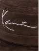 Karl Kani Chapeau Signature Velvet brun