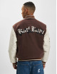 Karl Kani Chaqueta de béisbol Old English Block College marrón