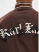 Karl Kani Chaqueta de béisbol Old English Block College marrón
