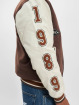 Karl Kani Chaqueta de béisbol Old English Block College marrón