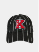 Karl Kani Flexfitted Cap Retro Patch Pinstripe čern