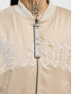 Karl Kani Giubbotto Bomber Woven Signature Reversible Satin beige