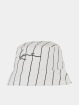 Karl Kani Hat Signature Pinstripe white