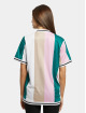 Karl Kani Hemd Serif Stripped Baseball pink