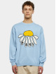 Karl Kani Jersey Woven Signature Flower Knit Crew azul