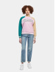 Karl Kani Jersey Serif Block College Crew Neck fucsia