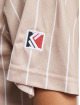Karl Kani jurk Woven Signature Old English Baseball beige