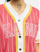 Karl Kani Kauluspaidat Block Pinstripe Baseball vaaleanpunainen