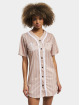 Karl Kani Klänning Woven Signature Old English Baseball beige