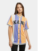 Karl Kani Košile Serif Stripped Baseball fialový