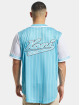 Karl Kani Košile Varsity Block Pinstripe Baseball modrý